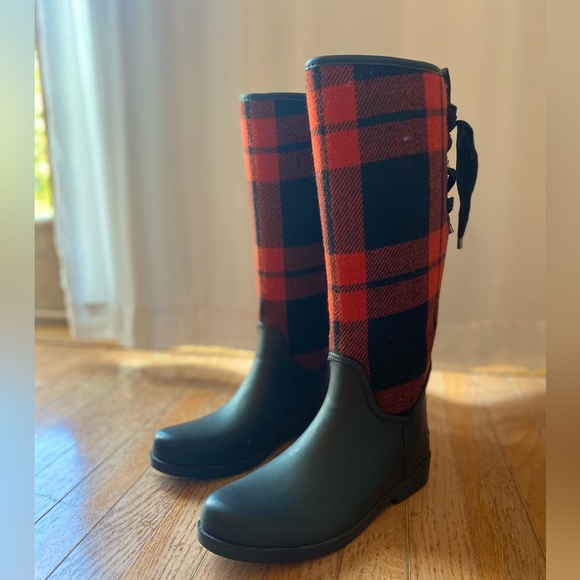 coach tristee rain boots size 9